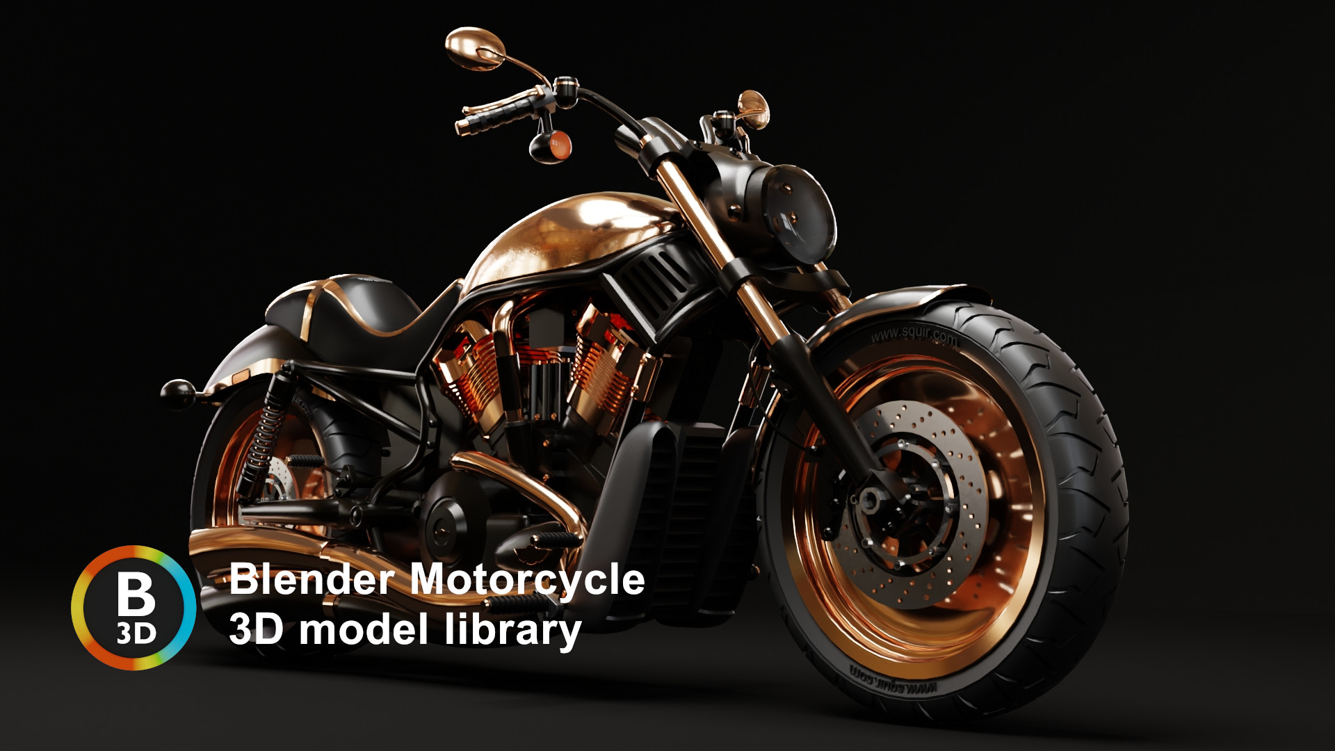 3d model motorcycle free download blender