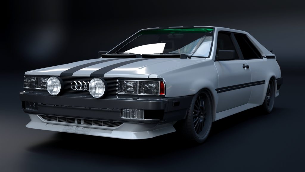 Audi 80 Coupe Blender 3D Model | B3D Blender 3D Assets